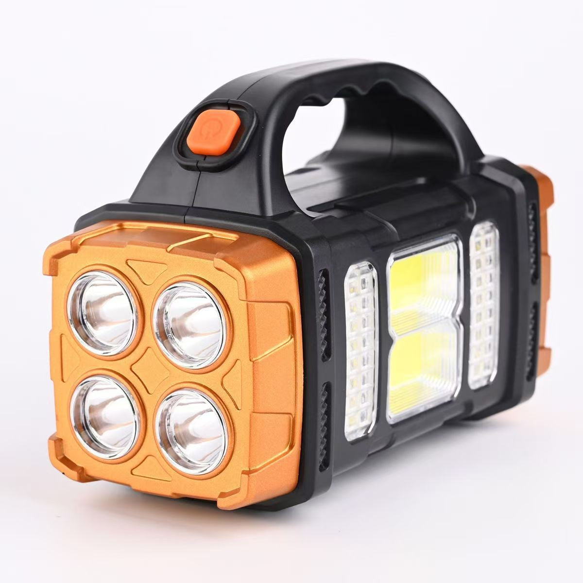 COB Multifunctional Outdoor Solar Emergency Portable Searchlight USB Charging Camping Outdoor Lighting Flashlight
