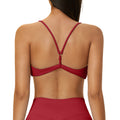 Seamless cross-border backless bra, spaghetti strap y-back breathable yoga bra, women's quick-dry sports bra 5112