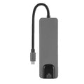 Type docking station-c to hdtvusb-chub+ network card type to 100m high-definition multi-interface expansion