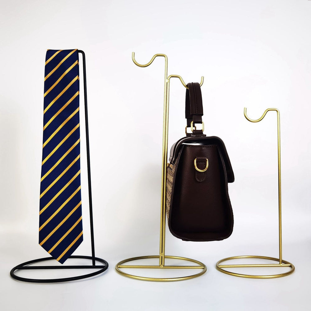 Simple double hook bag rack bag display rack floor-standing men's and women's handbag support bag rack display props jewelry rack