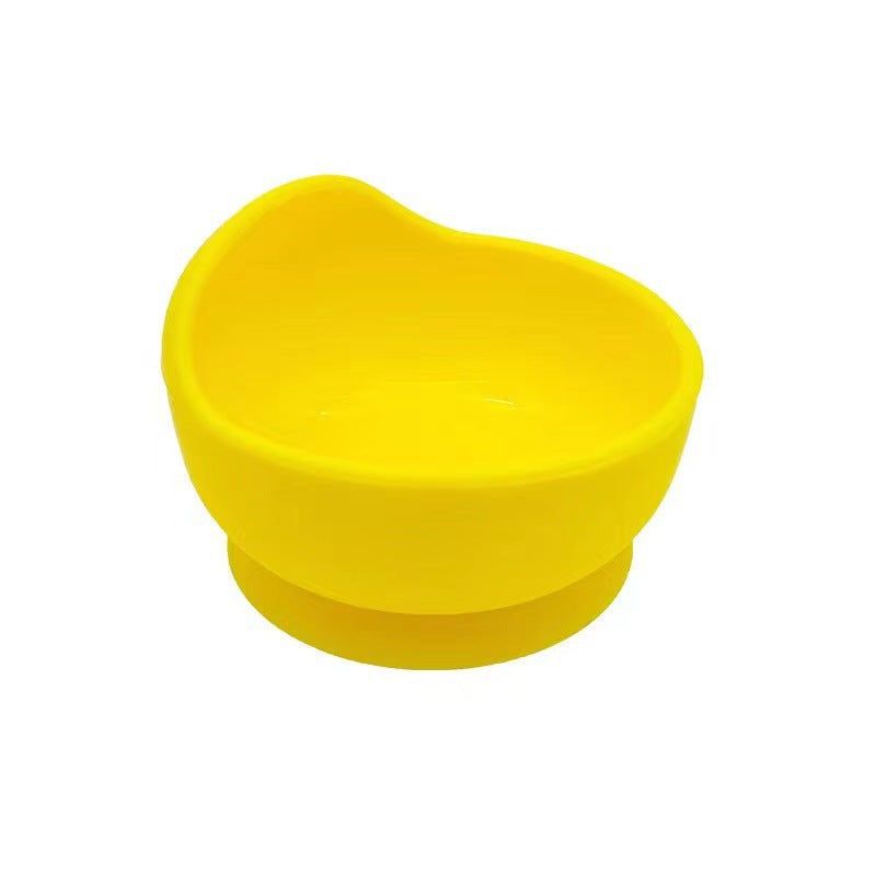 Children's silicone bowl baby eating complementary food snail bowl training eating non-slip and anti-drop suction cup bowl children's tableware