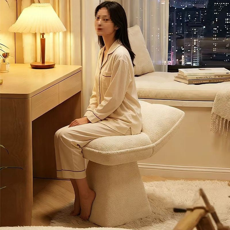 Lazy sofa girl for homerotate dressing stool reclining sofa chair bedroom makeup chair beauty salon manicure stool