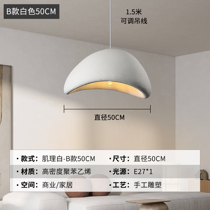 Wabi Silent Wind Chandelier Cream Wind Clothing Store Model Room B & B Restaurant Hotel Empty Villa Living Room Restaurant Lighting