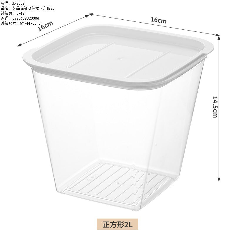 New refrigerator frozen meat box grid frozen sealed box fresh-keeping box onion ginger garlic rice sub-packaging finishing artifact preparation