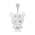 Night light socket converter panel multi-hole plug strip multi-slot plug plate with cord cute multi-function one-to-multi plug