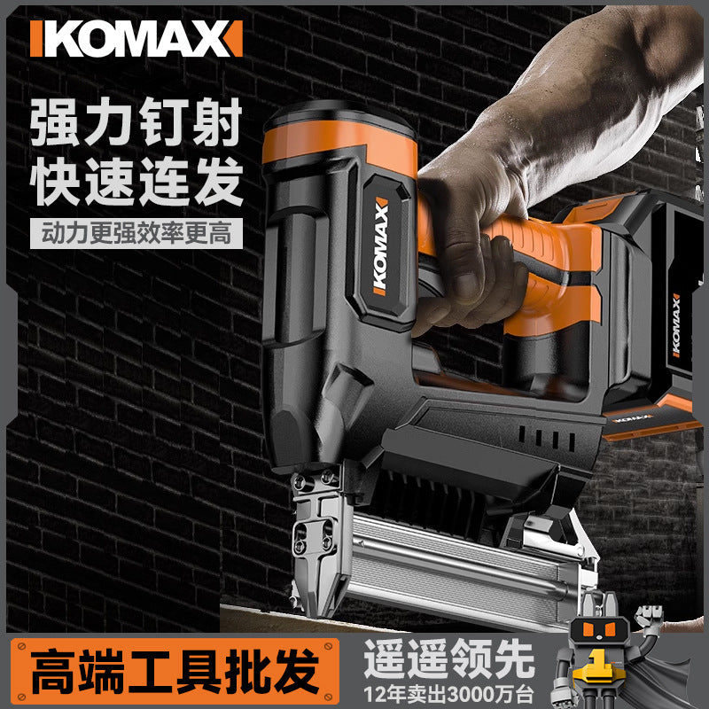 Electric air nail gun for home rechargeable straight nail gun nail art nail shooter steel nail gun woodworking special code nail gun