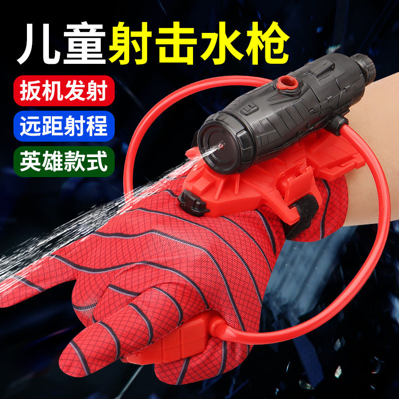 spider water gun launcher hero wearable wrist water gun press continuous beach water play wholesale