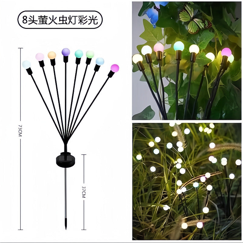 Solar light Outdoor garden light Automatic light in the dark Solar butterfly Firefly rose floor insert night light