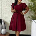 C8657  cross-border e-commerce  summer new arrival: elegant and chic floral african dress