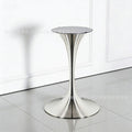 Tulip stainless steel hardware bedside table hotel b&b engineering horn feet light luxury living room corner table factory wholesale