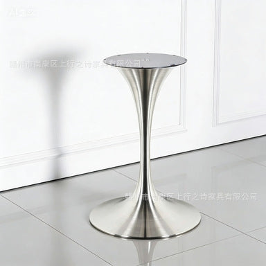 Tulip stainless steel hardware side table hotel b&b project customized light luxury living room corner table factory wholesale
