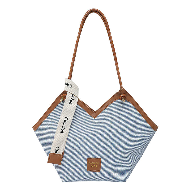 Retro fashion tote bag women's 2025 new commuting large-capacity shoulder bag trendy casual underarm women's bag