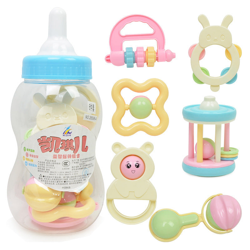 Cross-border export South East Asia rattle set, bottle baby toothpaste newborn toy 0-1 year old puzzle soothing