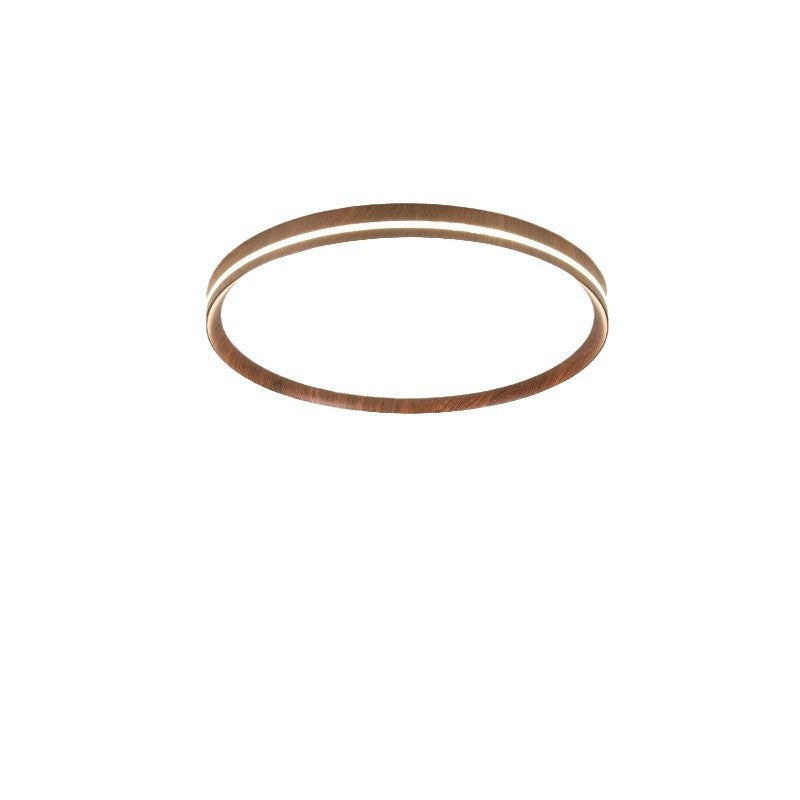 Whole house package medium and ancient style ultra-thin living room home hall simple walnut pattern ceiling lamp Guangdong Zhongshan lamps