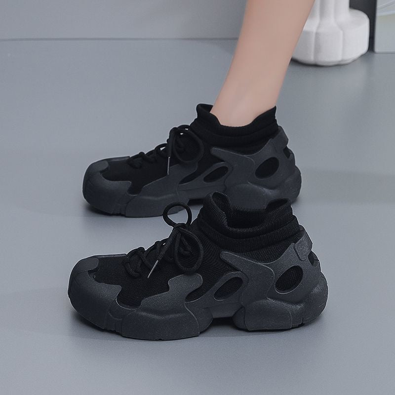 Women's sock sneakers - 2025 spring/autumn new collection - versatile mesh breathable lightweight shock-absorbing casual athletic running shoes - inspired by yeezy