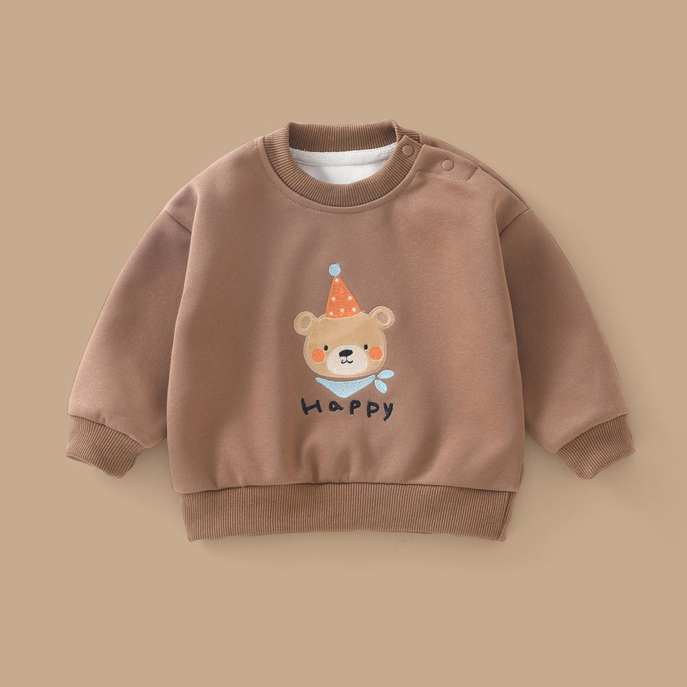 Baby sweatshirt boys and girls autumn clothes long sleeves children's spring autumkids round neck baby style tops bottom shirt
