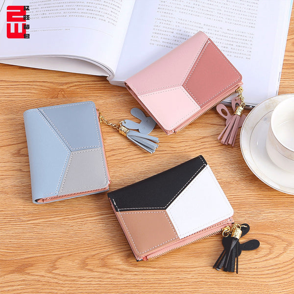 Women's wallet zipper trendy Korean version fashion spot 20% off short women's change bag manufacturers  direct sales
