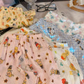 Kids anti-mosquito pants summer crotchless pants cute printing men's and women's baby home casual large crotch pp pants outwear