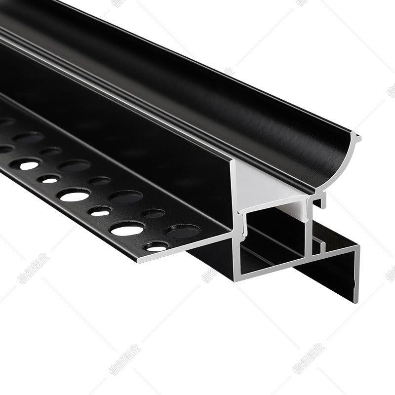 Wall washer lamp slot top corner line lamp plaster line reflective luminous return groove slotting ceiling-free suspension corner aluminum profile