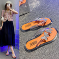 Women's flip-flops: new summer collection - butterfly crystal clear flip-flops, outdoor wear, non-slip, durable, thong sandals