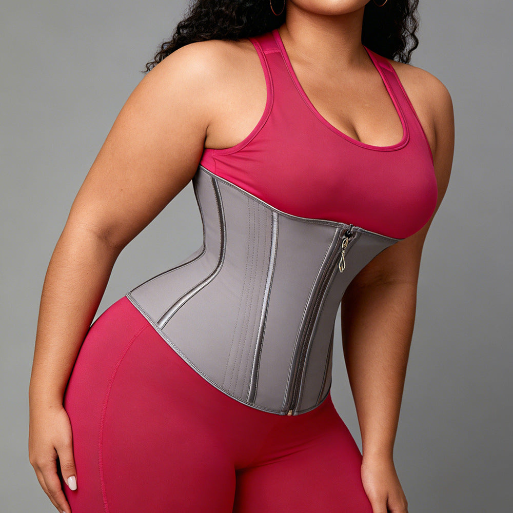 Temu latex waist trainer - slimming, tummy control, and body shaping belt for fitness and exercise