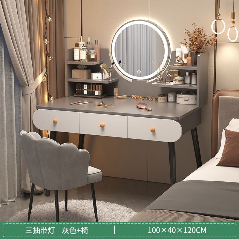 Vanity table bedroom simple modern small makeup cabinet all-in-one small apartment new arrival makeup table makeup table