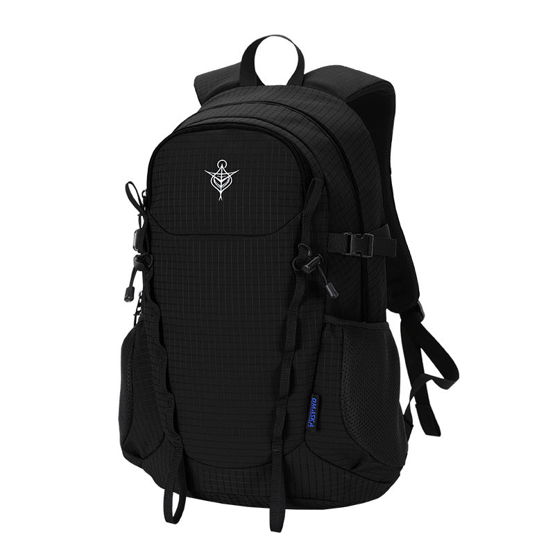 Customized outdoor leisure backpack large capacity multi-compartment fashion travel backpack men and women simple Oxford cloth backpack