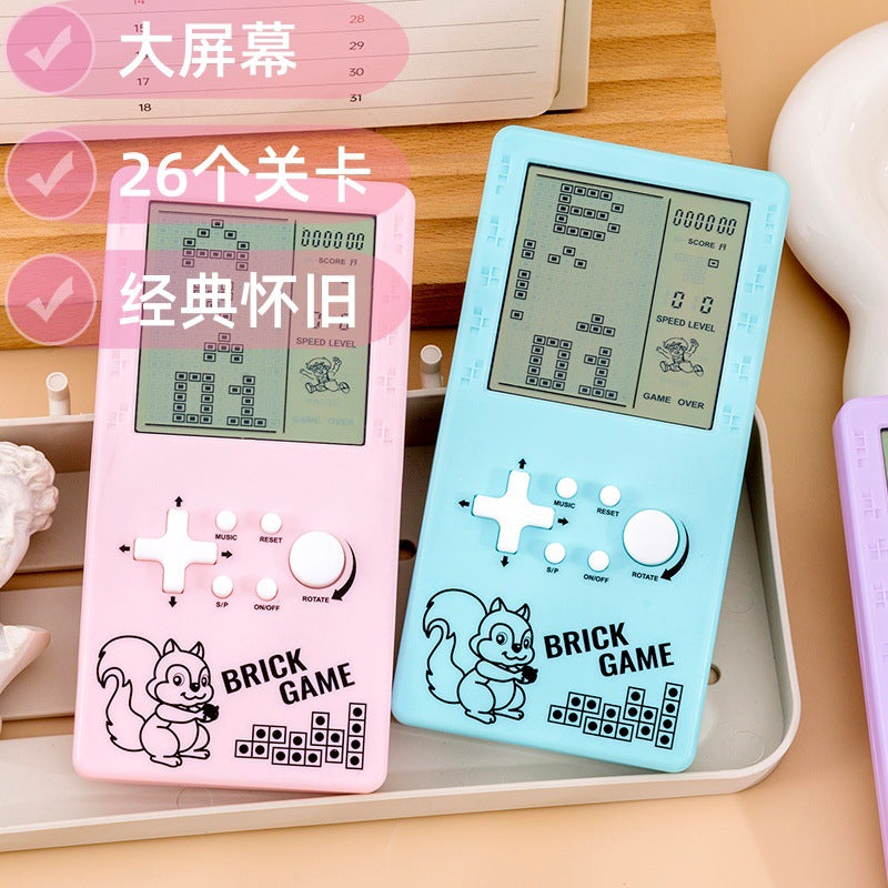 mini handheld game console - educational tetris game machine - portable classic nostalgic gift - wholesale