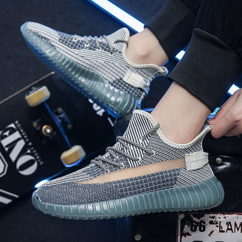 2025 winter new men's mesh canvas sneakers - trendy, versatile, casual korean style, athletic skate shoes, cloth shoes