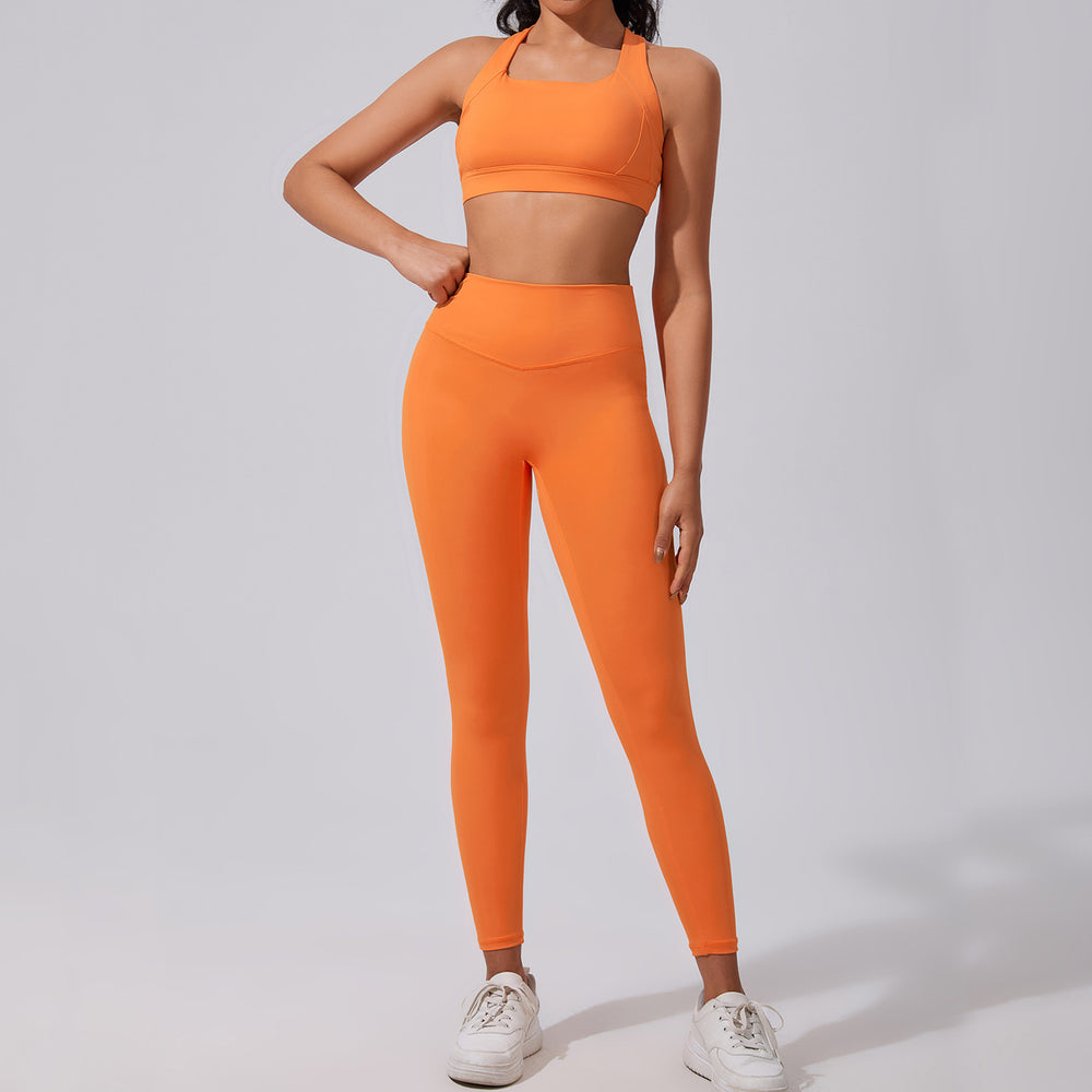 new women's activewear set - stretchy, breathable workout outfit - cloud-like running & yoga set