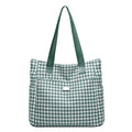 2023 fashion new arrival houndstooth canvas bag large capacity popular casual shoulder bag simple versatile tote bag for women