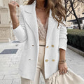 European and american cross-border e-commerce women's clothing amazon short textured casual top long sleeve jacket outerwear autumn and winter new women's collection