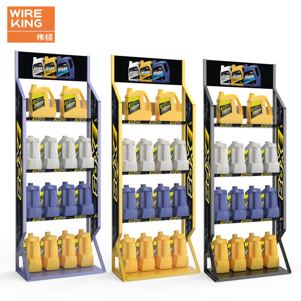 Laitu Customized Car Oil Rack Lubricating Oil Rack Display Rack Car Care Products Display Rack Supermarket Beverage Rack