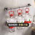 Factory direct: no-drill towel bar - wall mounted bathroom & toilet organizer rack - single rod storage hanger