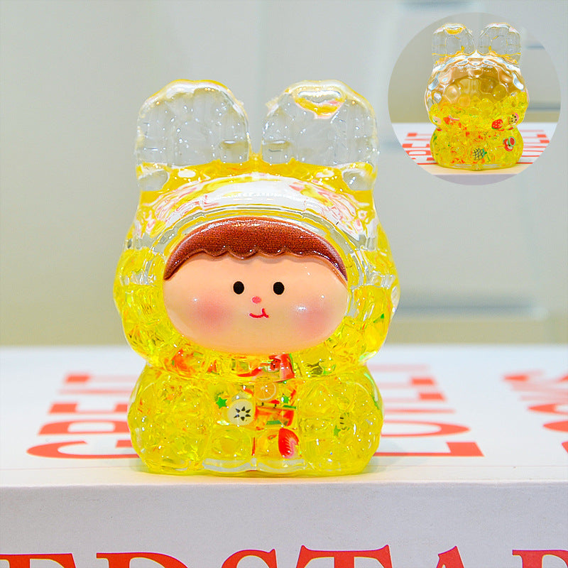 oversized three-dimensional quicksand KIKI shopping mall blind box figure desktop ornament car pendant DIY jewelry accessories