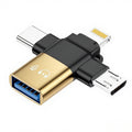 Otg adapter is suitable for apple type-c android three-in-one multi-function converter usb3.0 mobile phone card reader