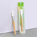 Zhiwei facial mask brush beauty spa application wooden pole mask brush wooden handle soft bristle brush makeup brush log pole white hair
