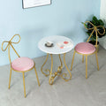 Balcony casual table and chair combination modern casual three-piece set iron small round table and chair popular ins small coffee table