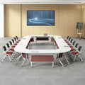 Saint li folding training table - mobile training center combo with wheels, conference table, meeting room folding table