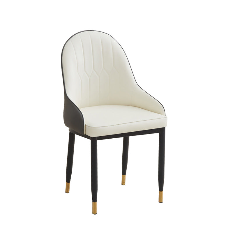 Luxury high-end chair, home leather stool, modern minimalist nordic dining chair, home living room hotel dining chair
