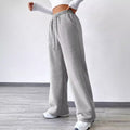 Pre-sale-53270# cross-border fashion foreign trade drawstring sweatshirt pants printed women's casual pants wide legs