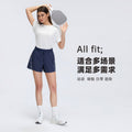 Women's high-waisted athletic shorts - summer quick-dry breathable running capris - outdoor training yoga fitness shorts d26045