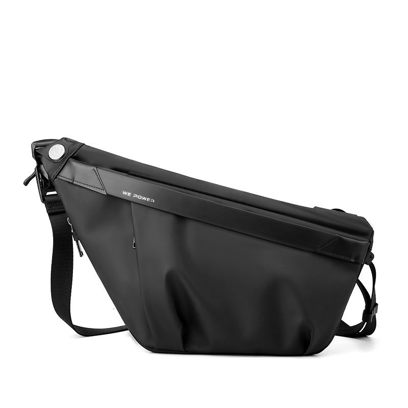 Cross-border new men's large-capacity shoulder messenger bag business leisure breast bag digital storage bag close-fitting anti-theft bag
