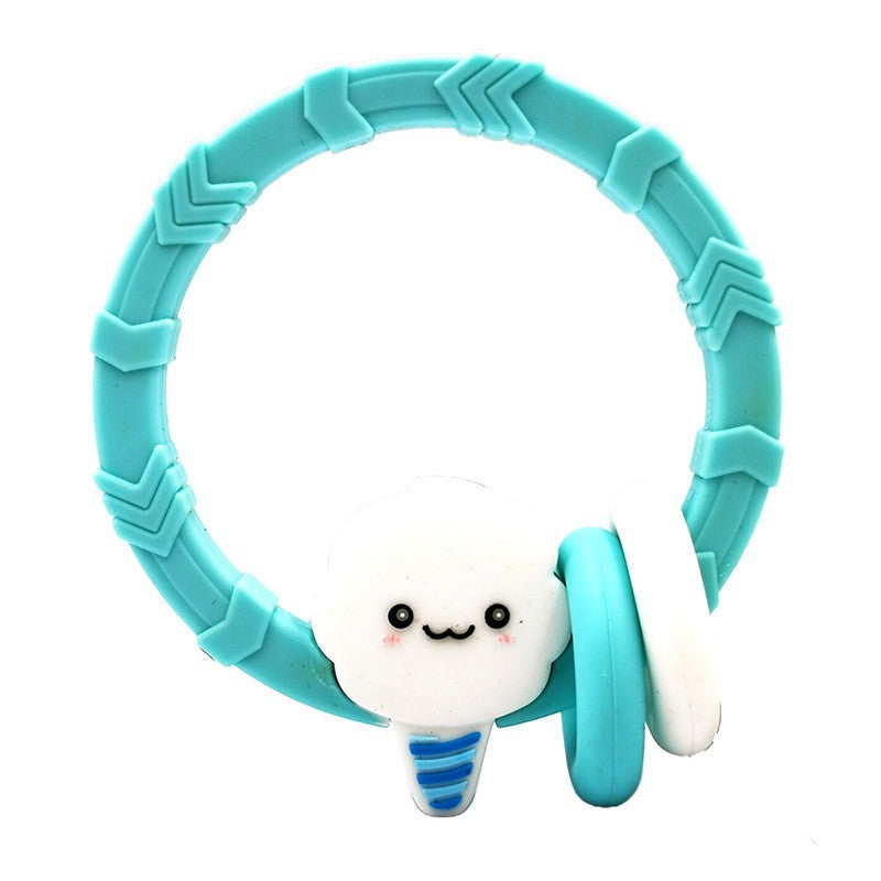 Food Grade Silicone Bite Le Toothpaste Lollipop Cactus Hand Grip Ring Toothpaste Infant Toothpaste Grinding Stick