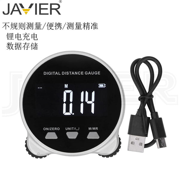 JAVIER electronic ruler straight curved surface rolling measurement cylindrical irregular surface multi-function digital display electronic ruler roller ruler