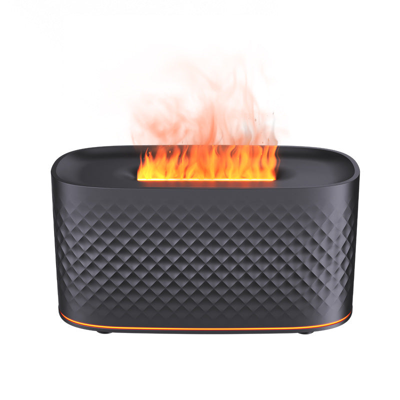 New cross-border simulated flame aromatherapy machine usbhome humidifier colorful atmosphere light atomizing aromatherapy machine cross-border