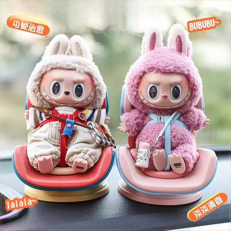 Labubu compatible car seat vent clip - cute car ornament doll blind box