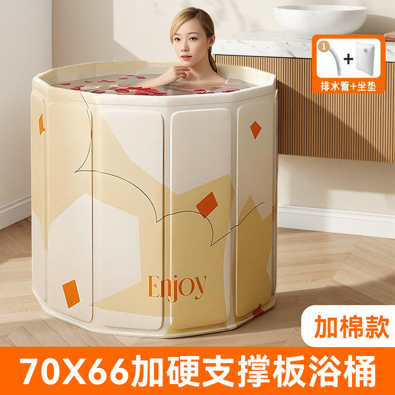 Bath bucket kids foldable baby bath bucket for home adult thickened bath tub bath tub winter full body bath bucket
