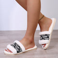 Good autumn and winterexport flip-flops for women outwearnew arrivalk-stylestuffedplus sizeflats slippersfashion fur women's shoes