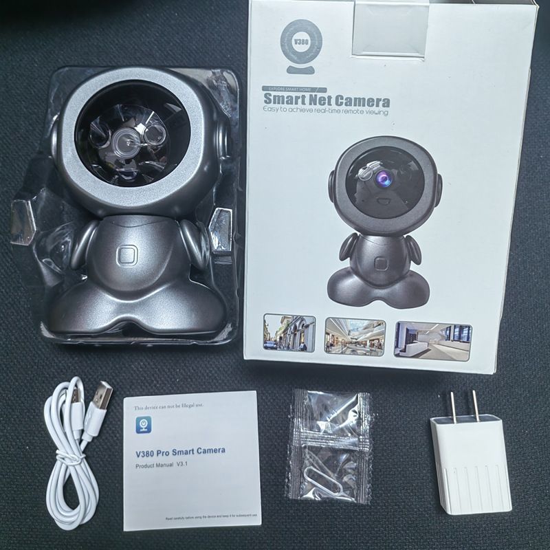 New wifi indoor hd 3mp motion-tracking smart camera for home security and baby monitoring - no stand required
